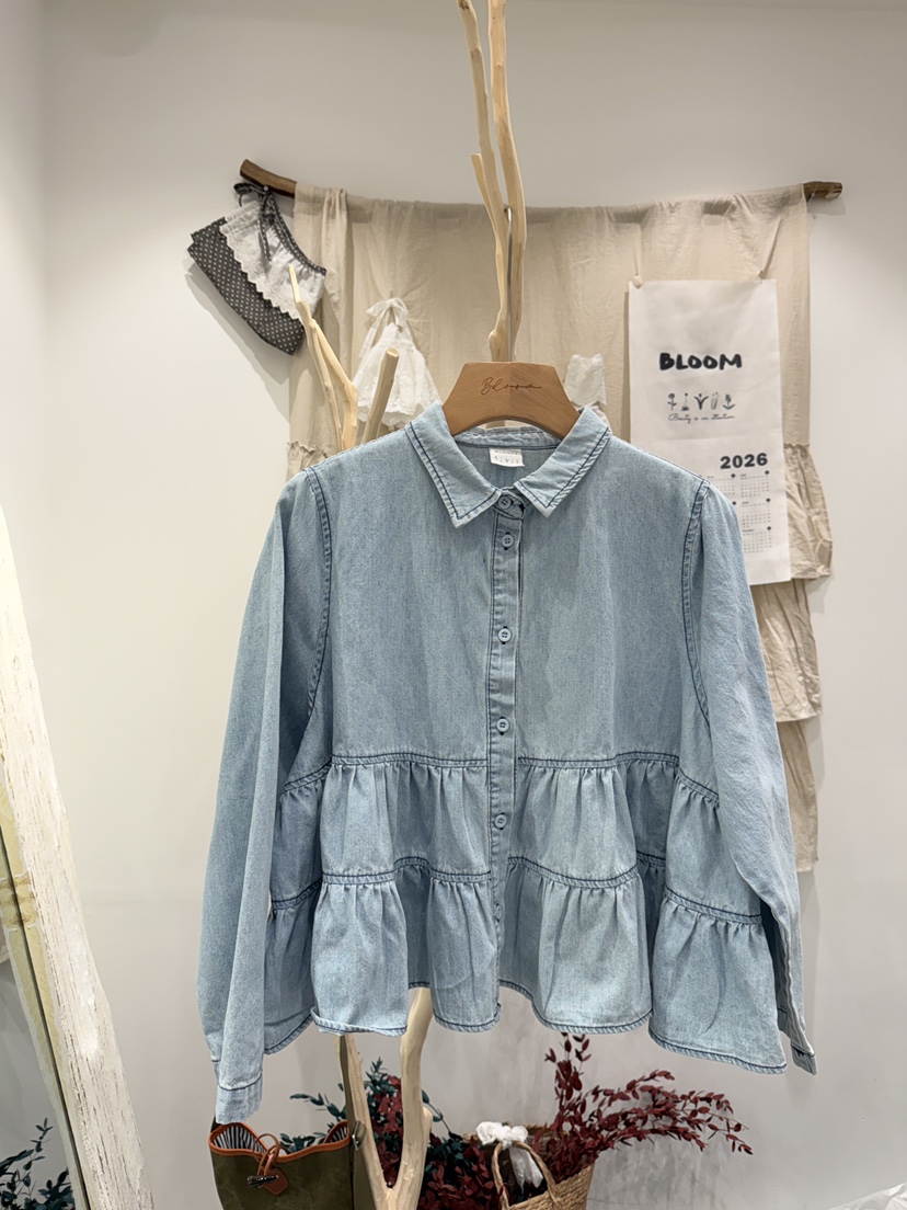 BLOOM韓國東大門直郵女士新款職業休閑推薦人氣襯衫蕾絲衫BLOOM-S襯衫/蕾絲衫圖色1