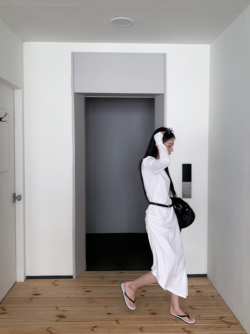 OURWAVE/OUR ROOM韓國代購女裝新品人氣職業連衣裙褶皺Our Wave/Our Room連衣裙