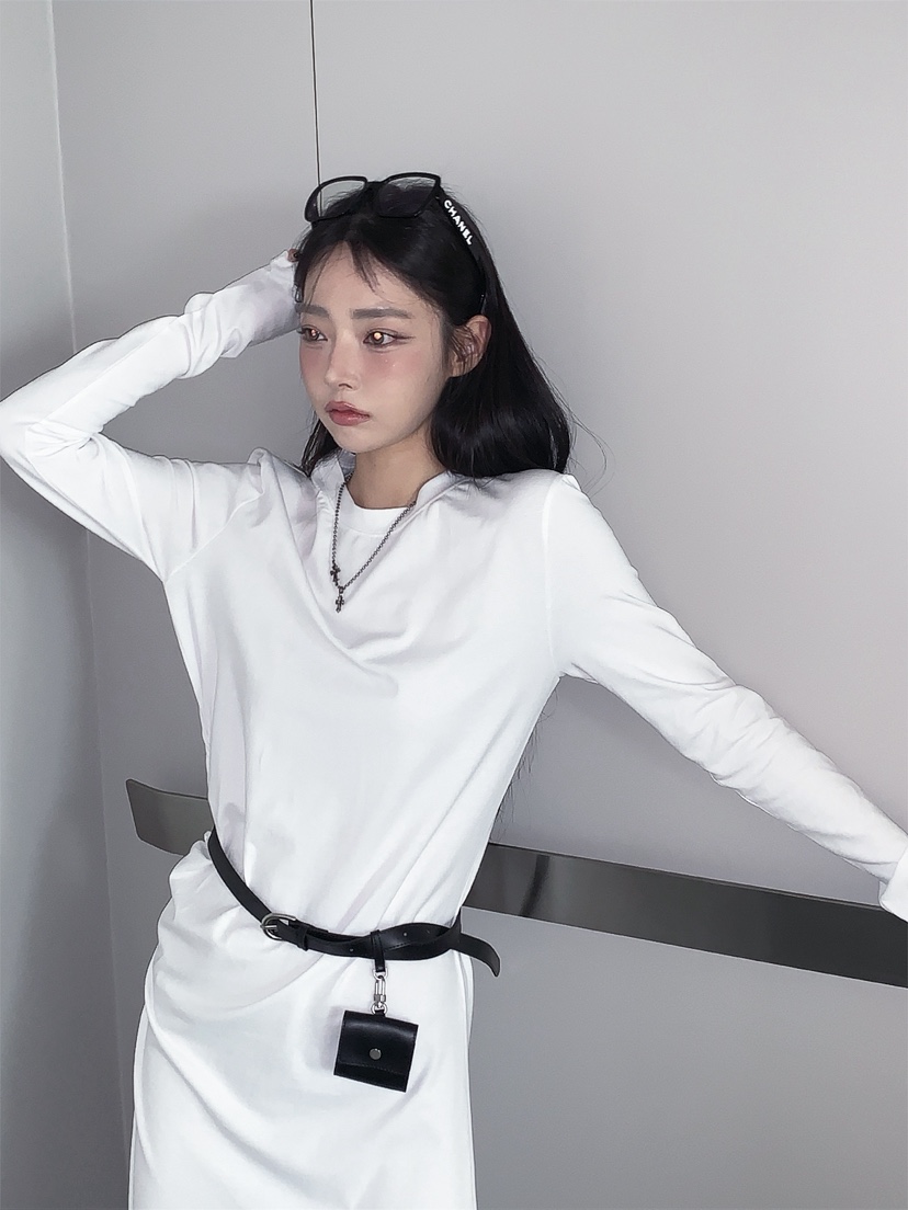 OURWAVE/OUR ROOM韓國代購女裝新品人氣職業連衣裙褶皺Our Wave/Our Room連衣裙