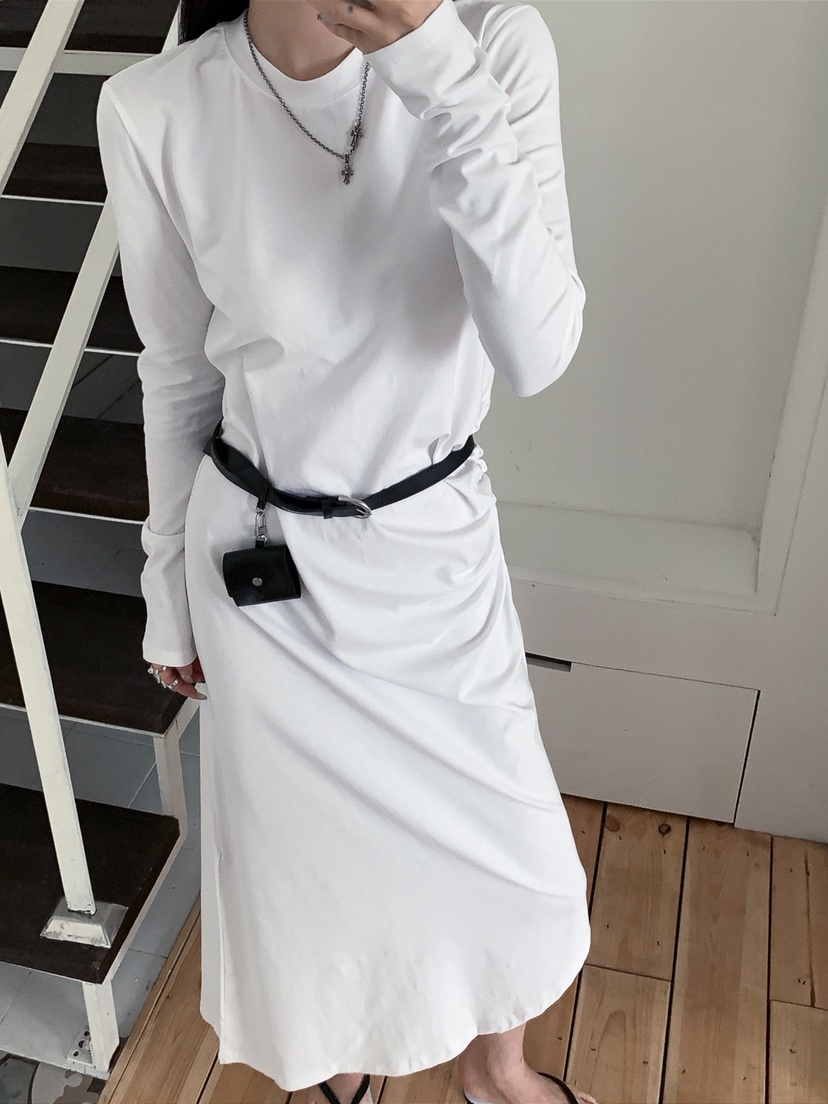 OURWAVE/OUR ROOM韓國代購女裝新品人氣職業連衣裙褶皺Our Wave/Our Room連衣裙