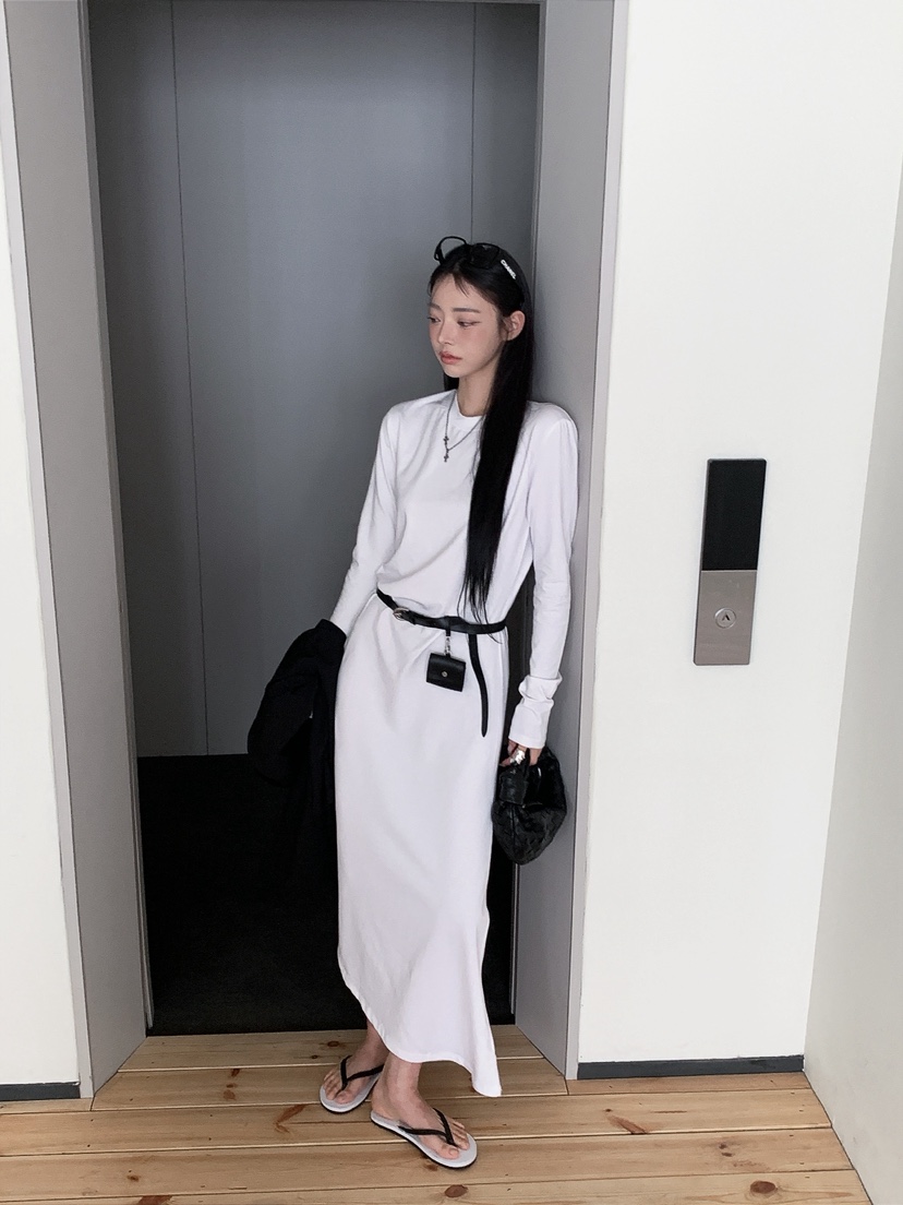 OURWAVE/OUR ROOM韓國代購女裝新品人氣職業連衣裙褶皺Our Wave/Our Room連衣裙