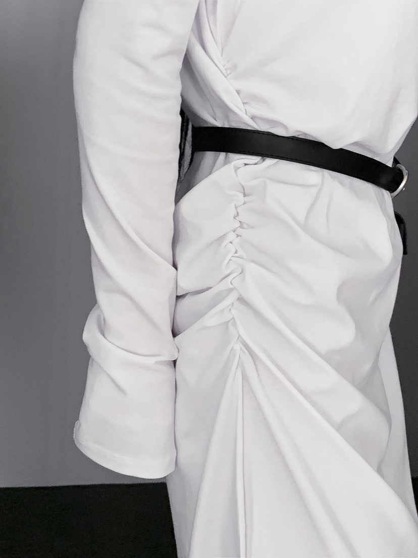 OURWAVE/OUR ROOM韓國代購女裝新品人氣職業連衣裙褶皺Our Wave/Our Room連衣裙