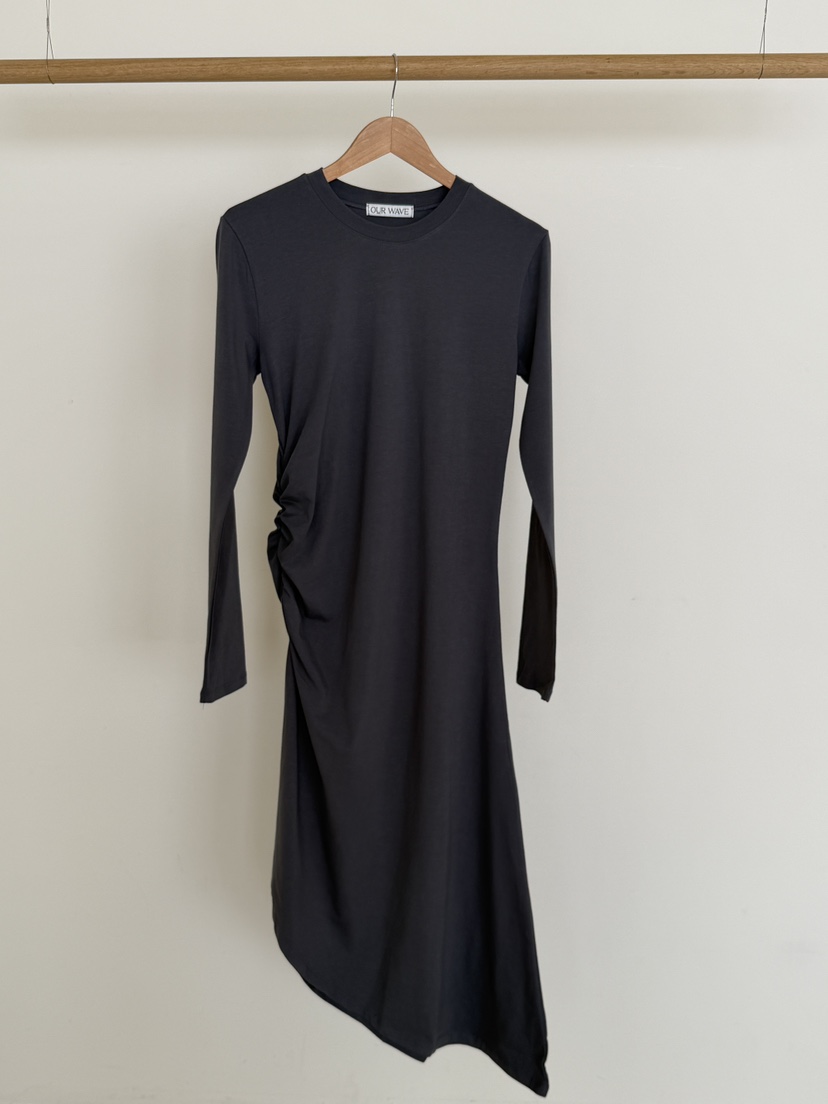 OURWAVE/OUR ROOM韓國代購女裝新品人氣職業連衣裙褶皺Our Wave/Our Room連衣裙圖色4