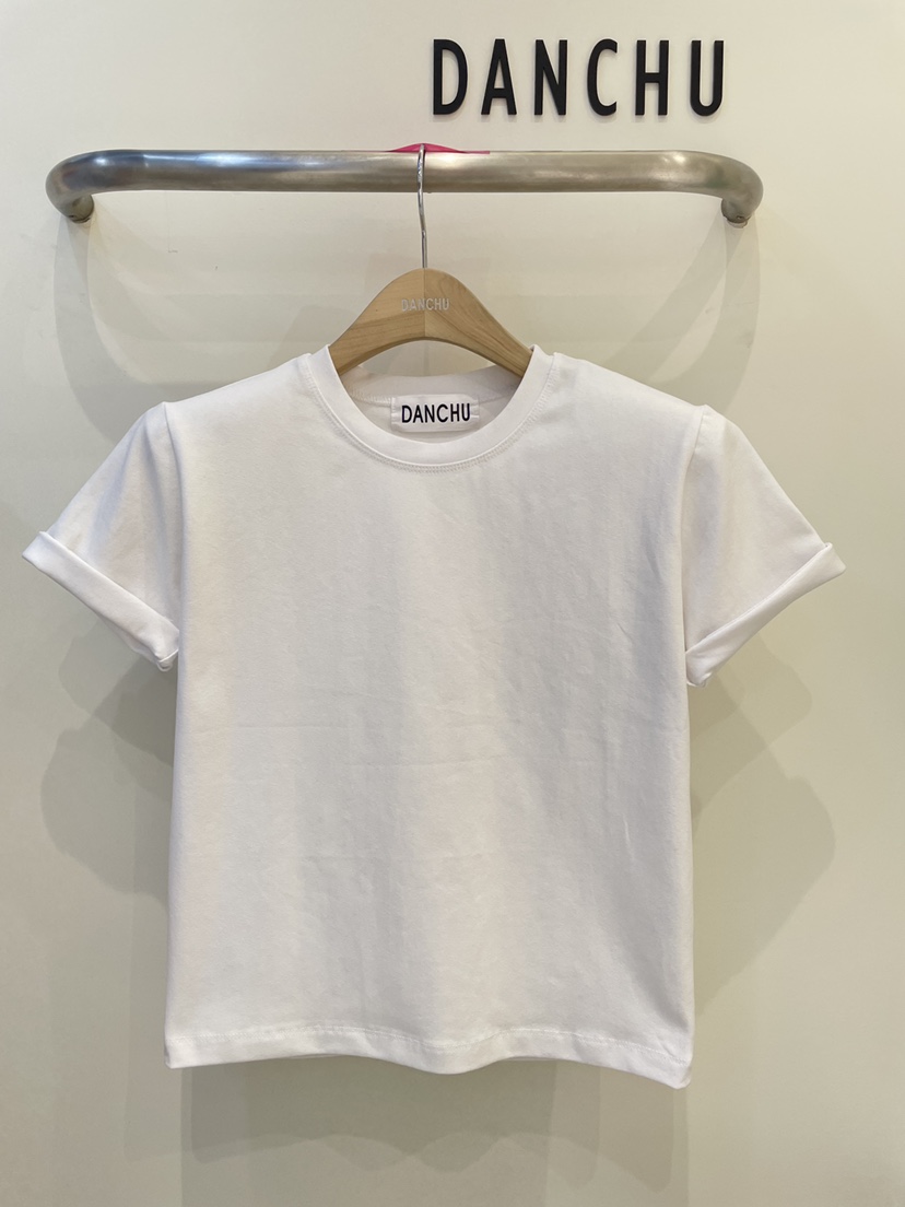 DANCHU韓國直郵實拍女士新品推薦熱賣職業人氣26春夏時尚T恤DANCHUT恤圖色1