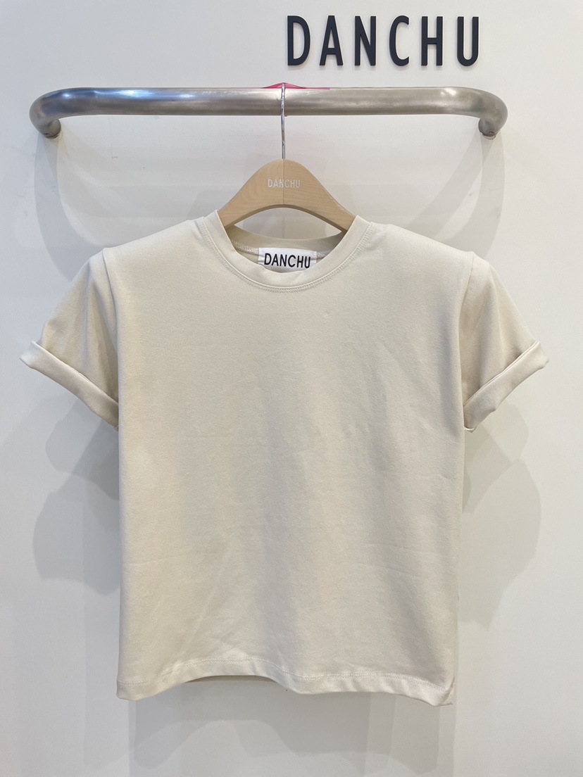 DANCHU韓國直郵實拍女士新品推薦熱賣職業人氣26春夏時尚T恤DANCHUT恤圖色2