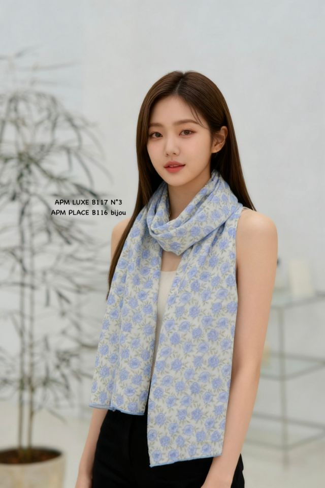 N3韓國代購女士新款職業人氣休閑26春夏時尚圍巾披肩圍巾N3圍巾/披肩