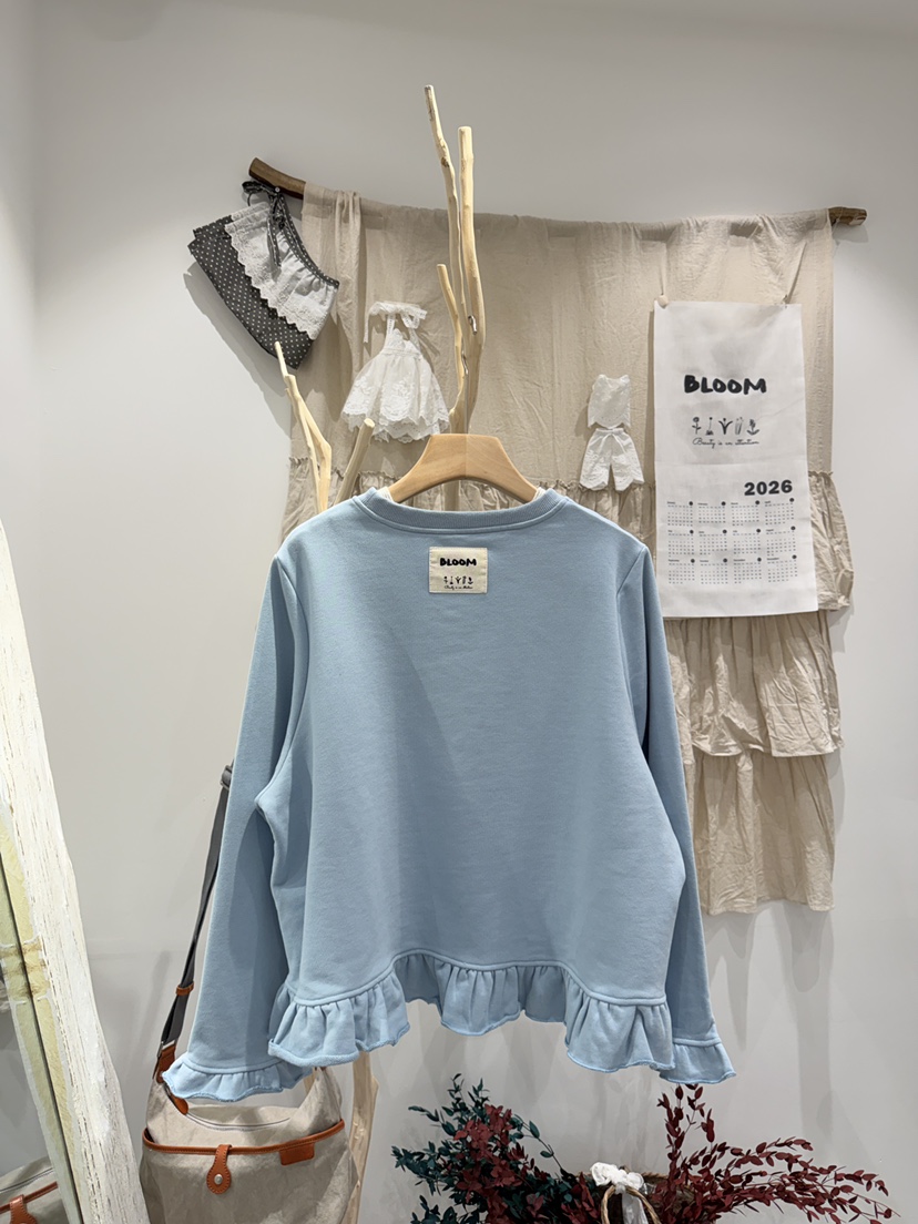 BLOOM韓國直郵實拍女士新款人氣休閑時尚推薦26春夏職業衛衣BLOOM-S衛衣