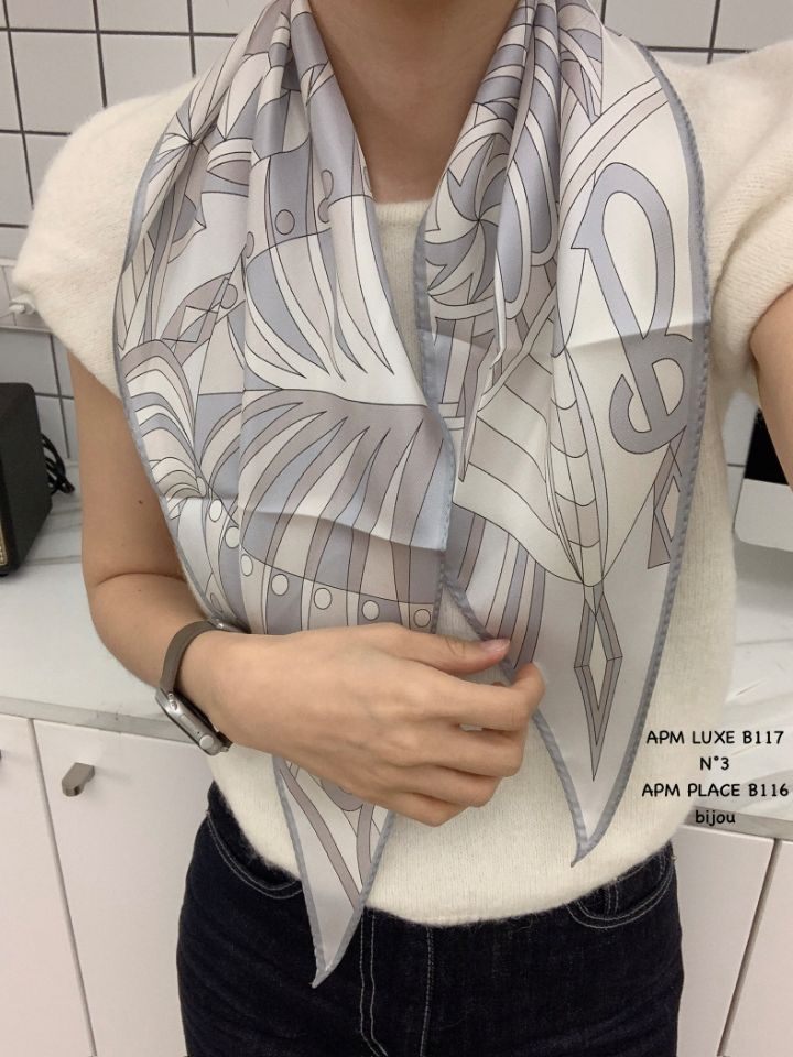 N3韓國代購女裝新品休閑時尚推薦人氣熱賣26春夏圍巾披肩絲綢N3圍巾/披肩