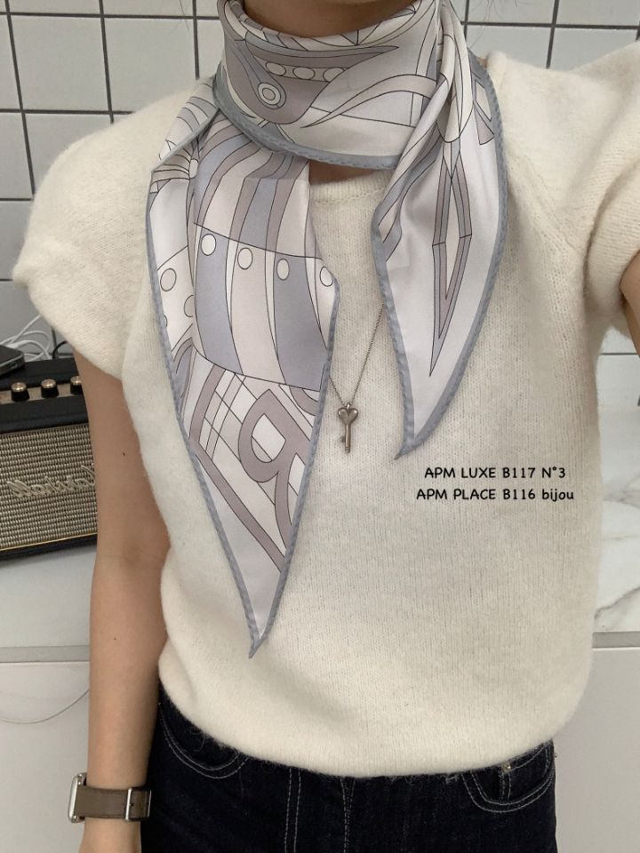 N3韓國代購女裝新品休閑時尚推薦人氣熱賣26春夏圍巾披肩絲綢N3圍巾/披肩