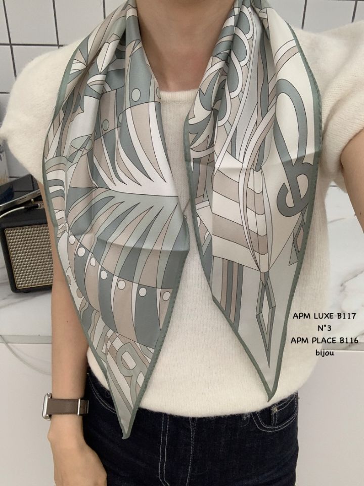 N3韓國代購女裝新品休閑時尚推薦人氣熱賣26春夏圍巾披肩絲綢N3圍巾/披肩