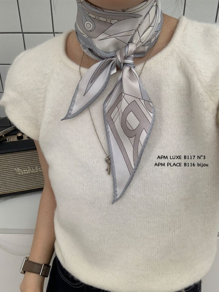 N3韓國代購女裝新品休閑時尚推薦人氣熱賣26春夏圍巾披肩絲綢N3圍巾/披肩