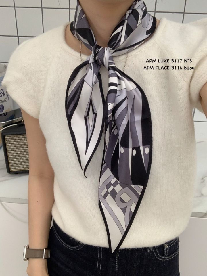 N3韓國代購女裝新品休閑時尚推薦人氣熱賣26春夏圍巾披肩絲綢N3圍巾/披肩