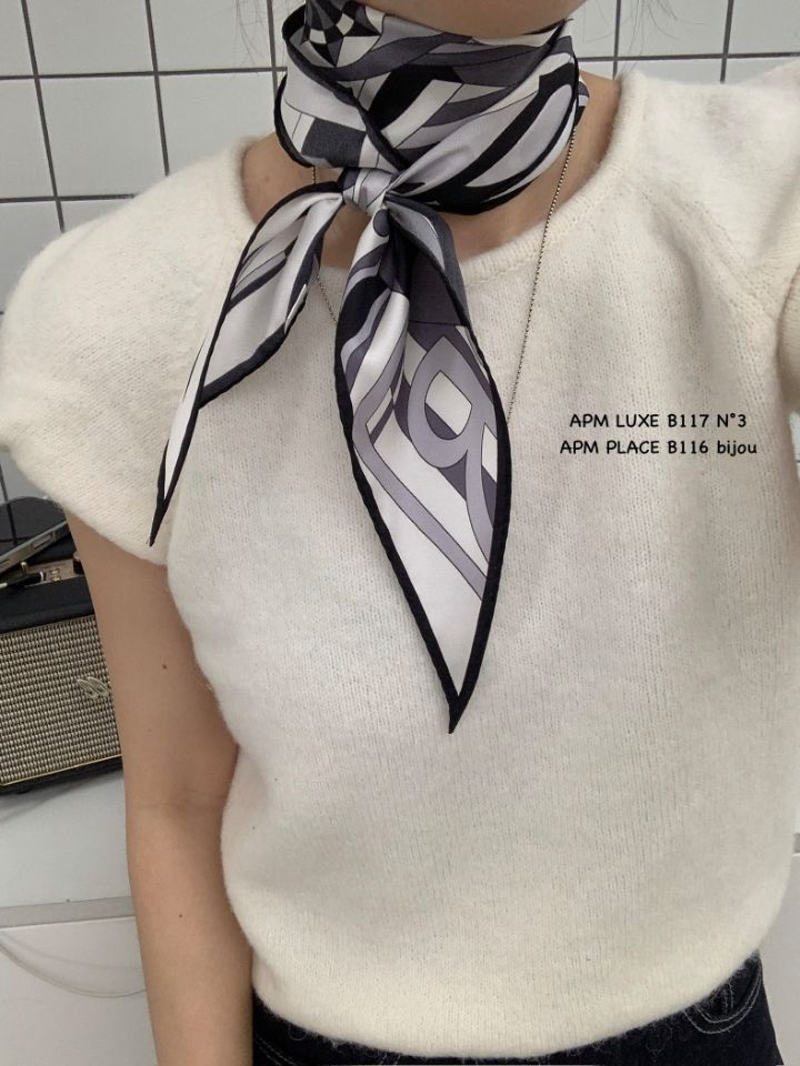 N3韓國代購女裝新品休閑時尚推薦人氣熱賣26春夏圍巾披肩絲綢N3圍巾/披肩