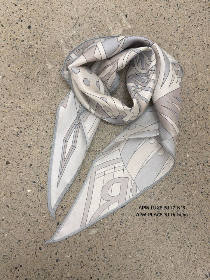 N3韓國代購女裝新品休閑時尚推薦人氣熱賣26春夏圍巾披肩絲綢N3圍巾/披肩圖色1