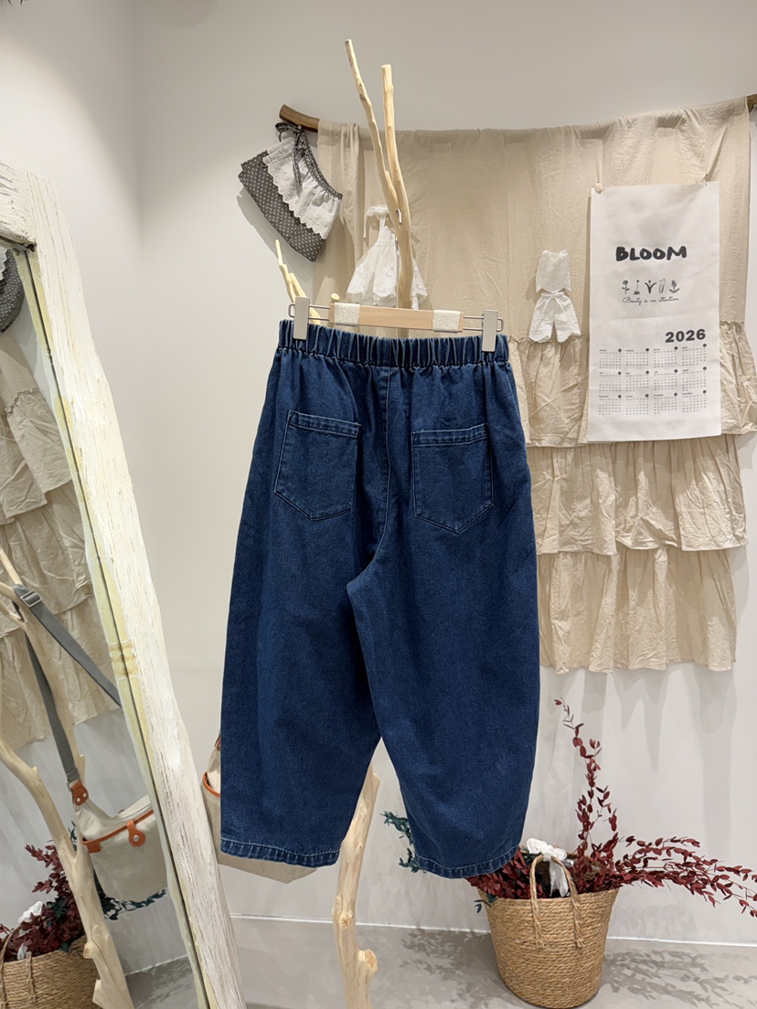 BLOOM韓國直郵實拍女士新品職業時尚26春夏人氣牛仔褲口袋BLOOM-S牛仔褲