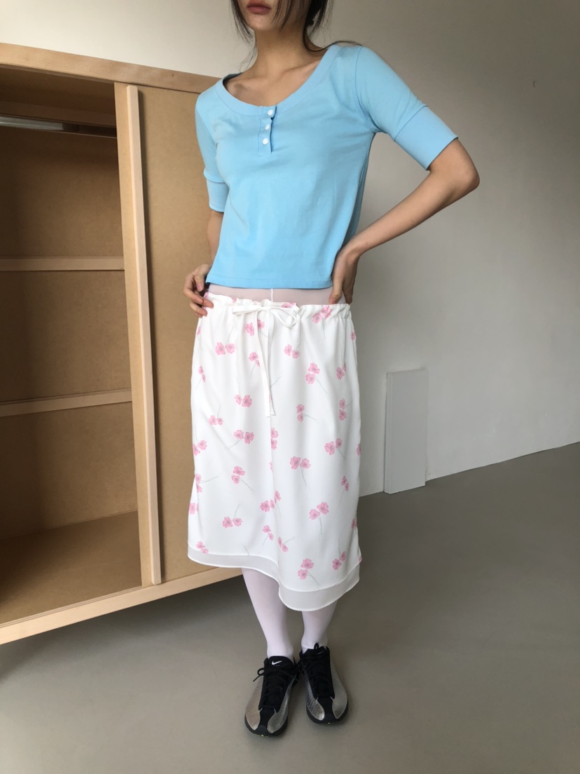 FLASH/I LOVE ME韓國代購女裝新品推薦休閑半身裙中短裙FLASH/I LOVE ME半身裙/中短裙