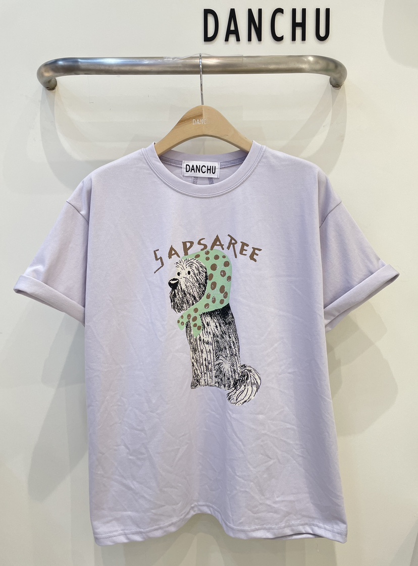 DANCHU韓國東大門代購女士新品職業熱賣人氣休閑時尚26春夏T恤DANCHUT恤圖色2