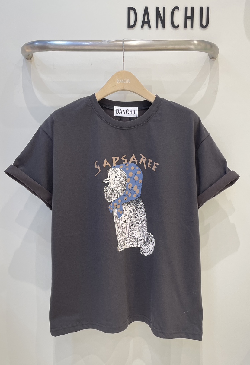 DANCHU韓國東大門代購女士新品職業熱賣人氣休閑時尚26春夏T恤DANCHUT恤圖色3