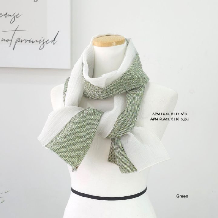 N3韓國東大門直郵女士新品休閑職業推薦圍巾披肩格紋圍巾N3圍巾/披肩