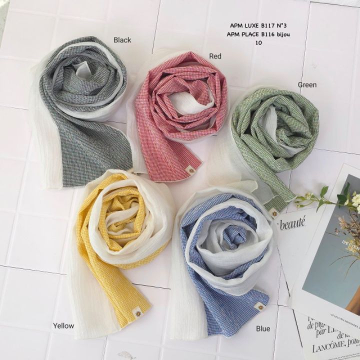 N3韓國東大門直郵女士新品休閑職業推薦圍巾披肩格紋圍巾N3圍巾/披肩