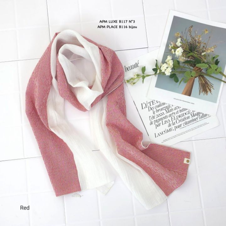 N3韓國東大門直郵女士新品休閑職業推薦圍巾披肩格紋圍巾N3圍巾/披肩圖色4