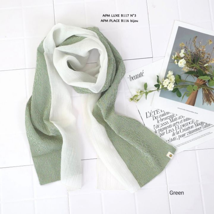 N3韓國東大門直郵女士新品休閑職業推薦圍巾披肩格紋圍巾N3圍巾/披肩圖色5