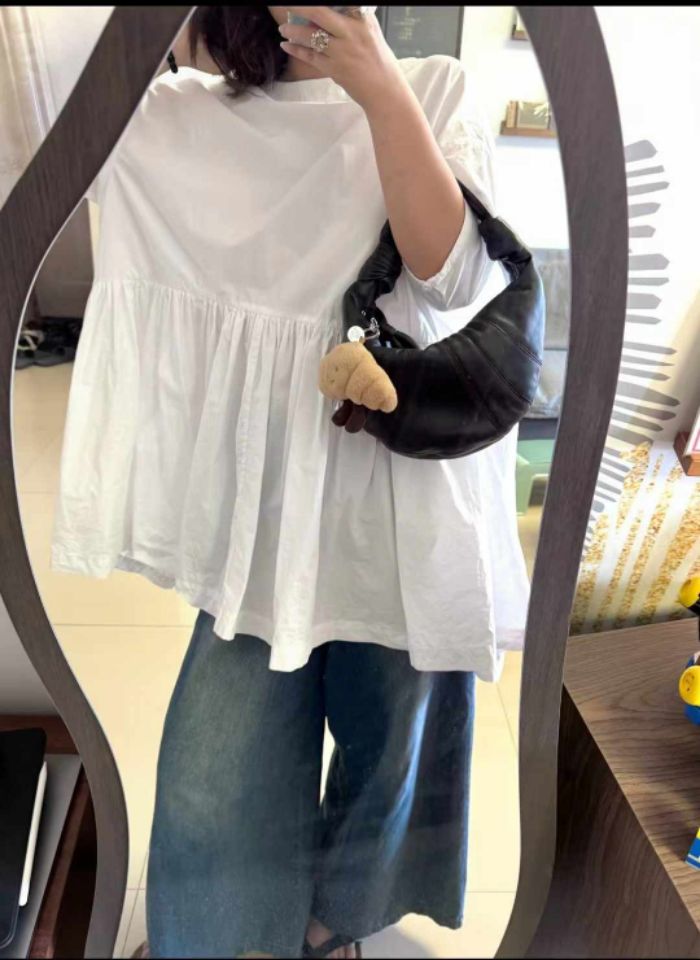 TROUVAILLE韓國代購女士新品人氣職業26春夏休閑手提包羊皮TROUVAILLE手提包