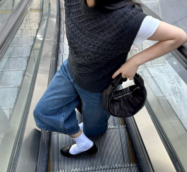 TROUVAILLE韓國代購女士新品人氣職業26春夏休閑手提包羊皮TROUVAILLE手提包