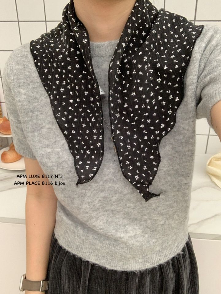 N3韓國東大門直郵女裝新品休閑時尚推薦圍巾披肩花朵圍巾N3圍巾/披肩