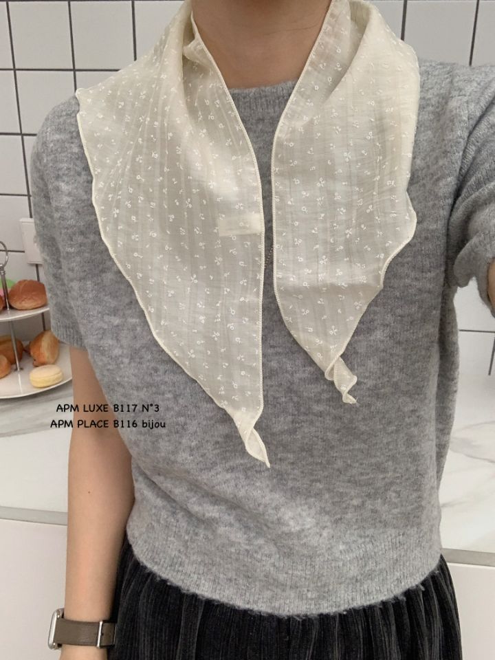 N3韓國東大門直郵女裝新品休閑時尚推薦圍巾披肩花朵圍巾N3圍巾/披肩