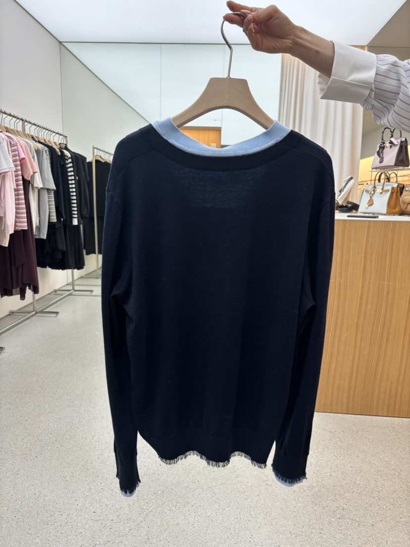 JUJU韓國東大門代購女裝新品26春夏休閑人氣熱賣針織衫V領JUJU針織衫