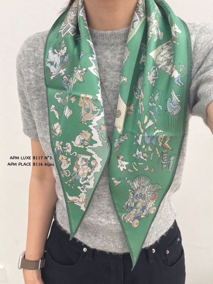 N3韓國東大門代購女裝新品熱賣26春夏休閑人氣圍巾披肩絲綢N3圍巾/披肩