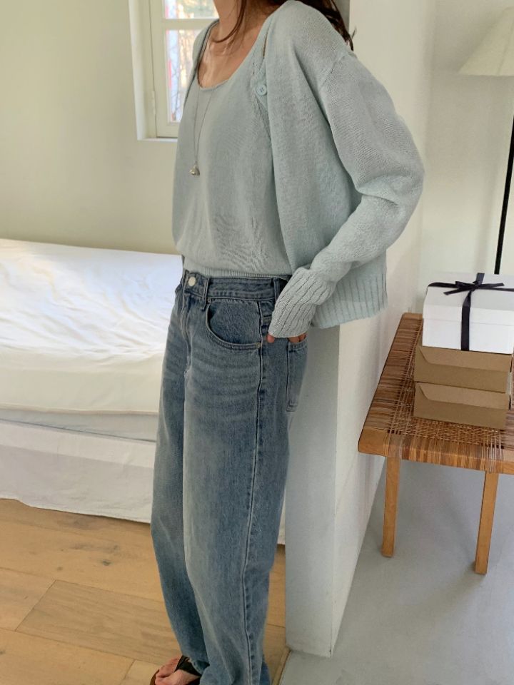 KOMOREBI韓國東大門代購女裝新款休閑人氣熱賣套裝套裝開衫KOMOREBI套裝