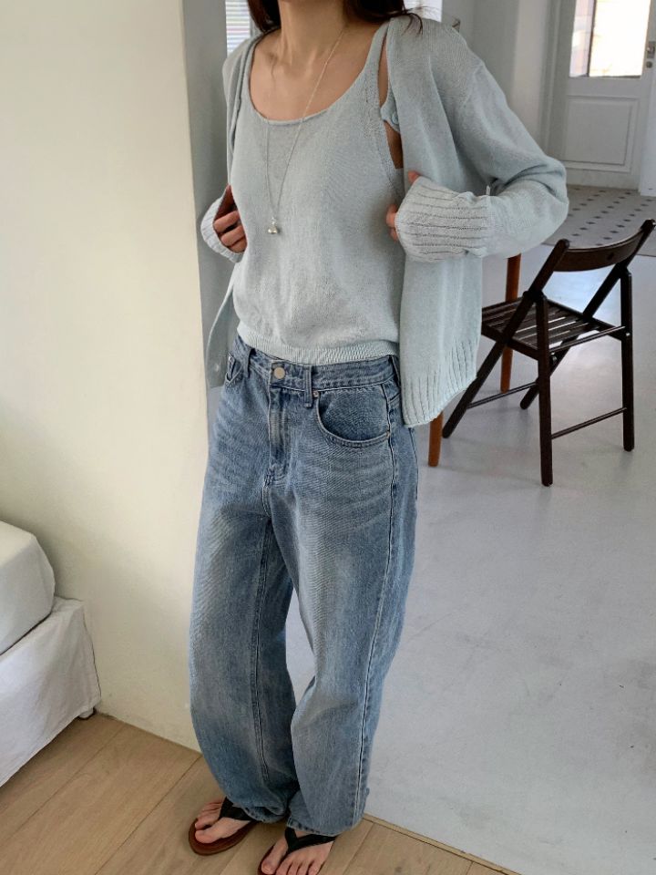 KOMOREBI韓國東大門代購女裝新款休閑人氣熱賣套裝套裝開衫KOMOREBI套裝