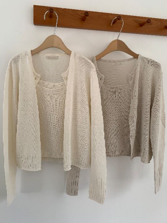 KOMOREBI韓國東大門代購女裝新款休閑人氣熱賣套裝套裝開衫KOMOREBI套裝