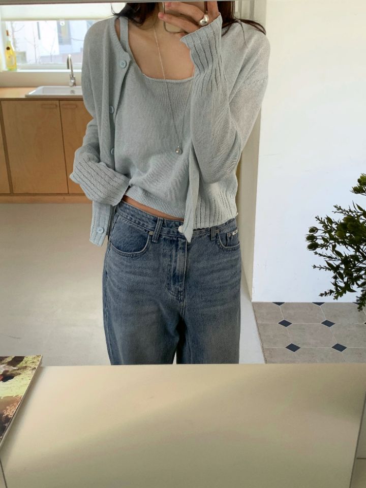 KOMOREBI韓國東大門代購女裝新款休閑人氣熱賣套裝套裝開衫KOMOREBI套裝