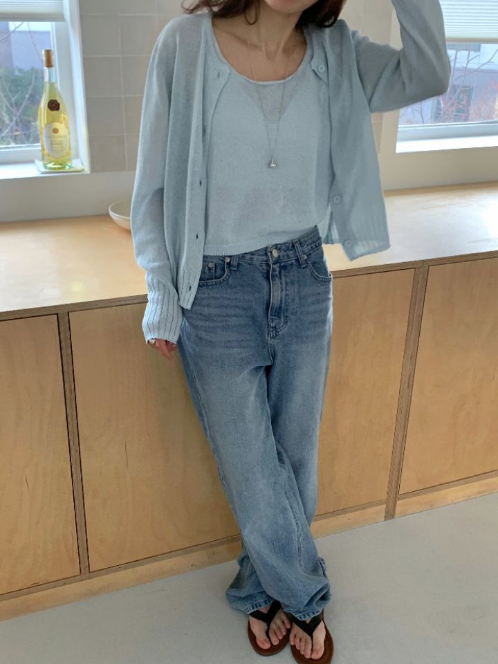 KOMOREBI韓國東大門代購女裝新款休閑人氣熱賣套裝套裝開衫KOMOREBI套裝圖色3