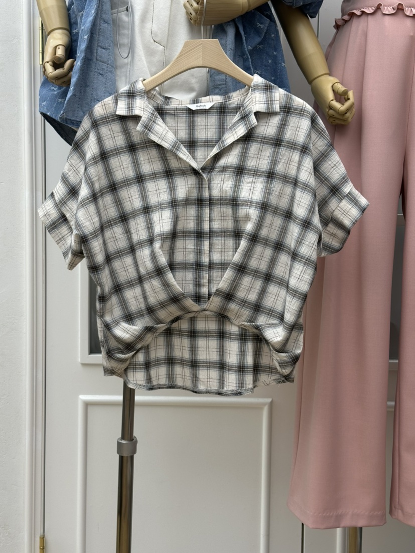 RE:FRESH-L韓國東大門直郵女裝新款26春夏時尚襯衫蕾絲衫RE:FRESH襯衫/蕾絲衫圖色1