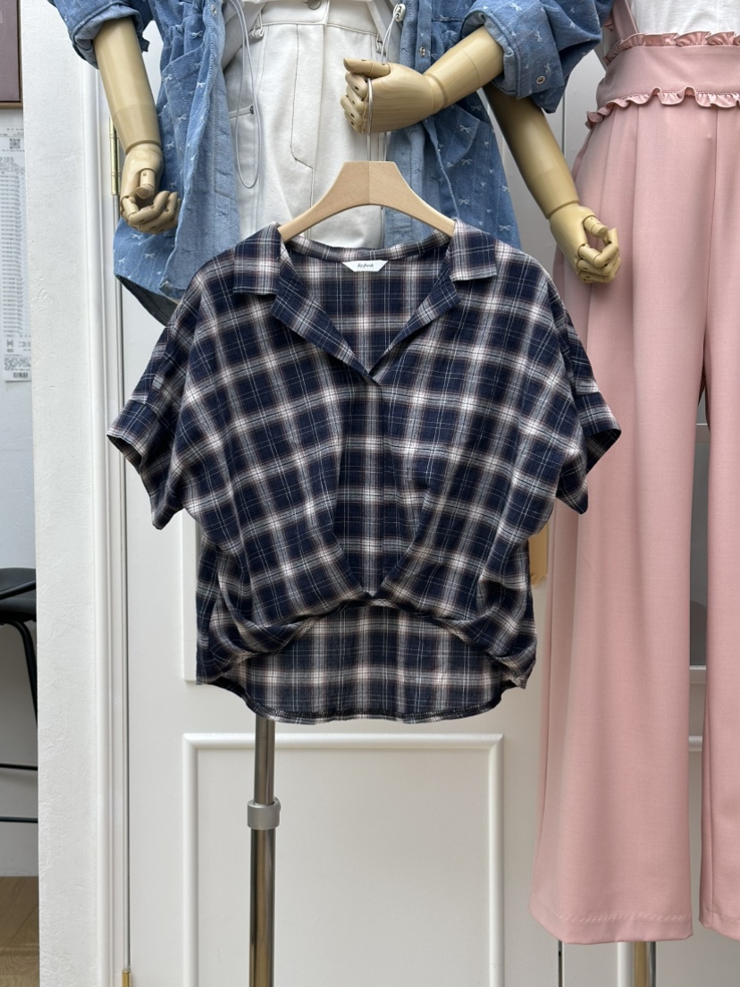 RE:FRESH-L韓國東大門直郵女裝新款26春夏時尚襯衫蕾絲衫RE:FRESH襯衫/蕾絲衫圖色2