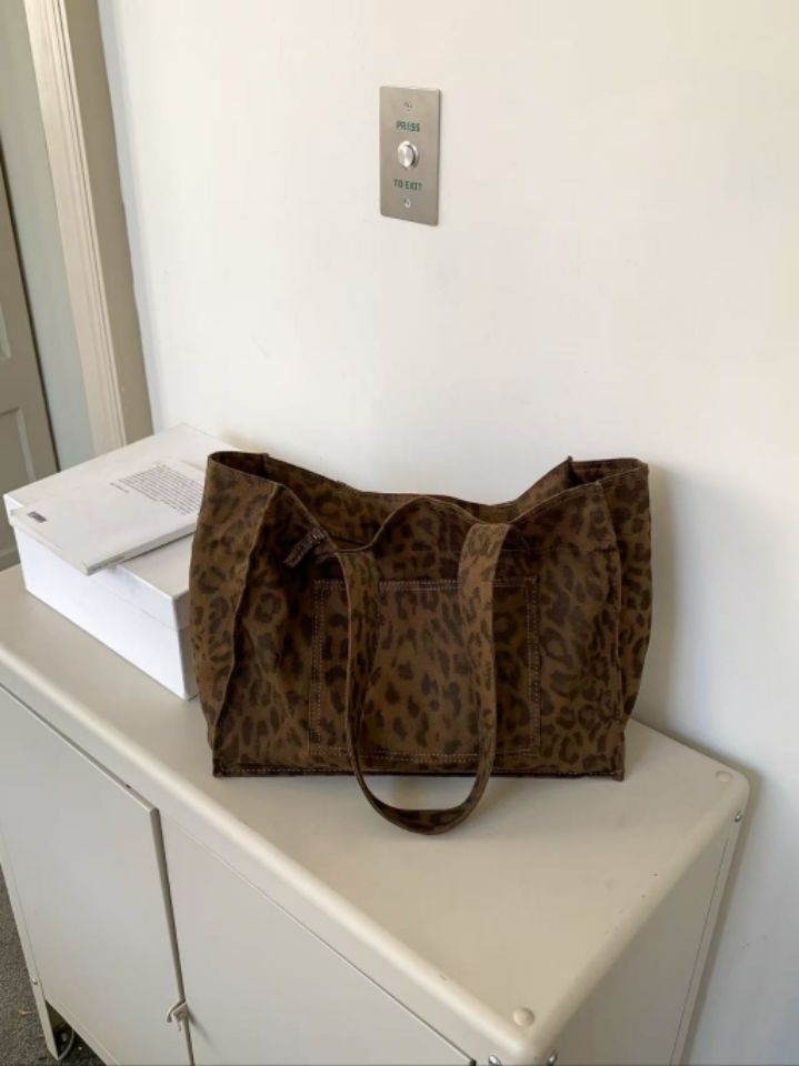 TROUVAILLE韓國東大門直郵女裝新品推薦26春夏單肩斜跨包豹紋TROUVAILLE單肩/斜跨包圖色2