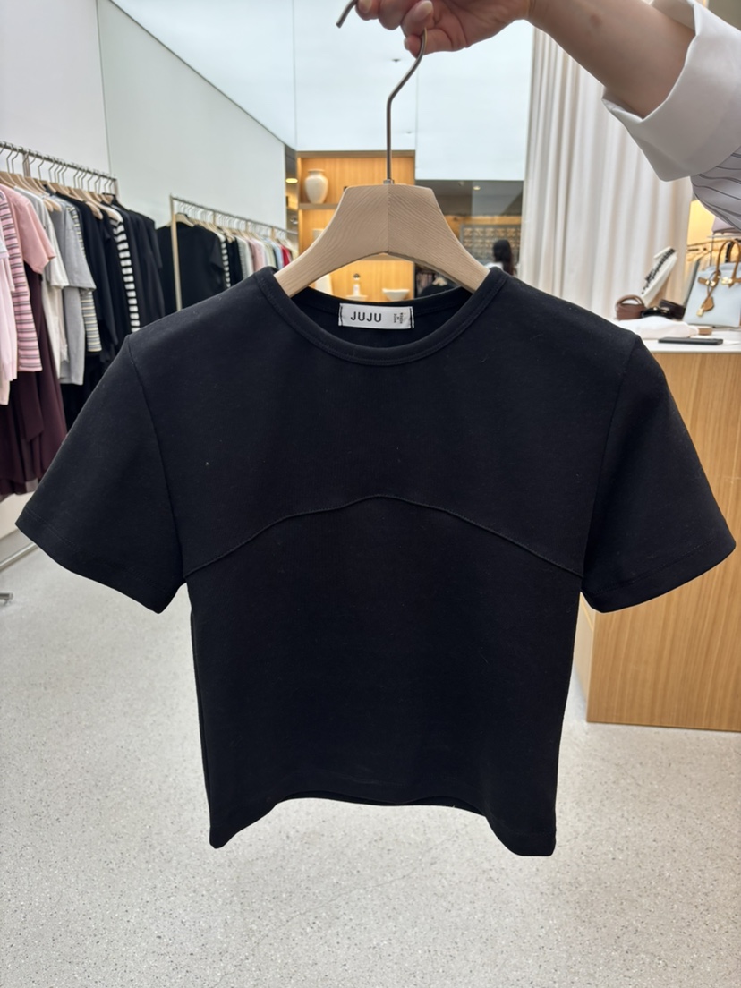 JUJU韓國代購女裝新款人氣職業推薦熱賣休閑時尚26春夏T恤JUJUT恤圖色6