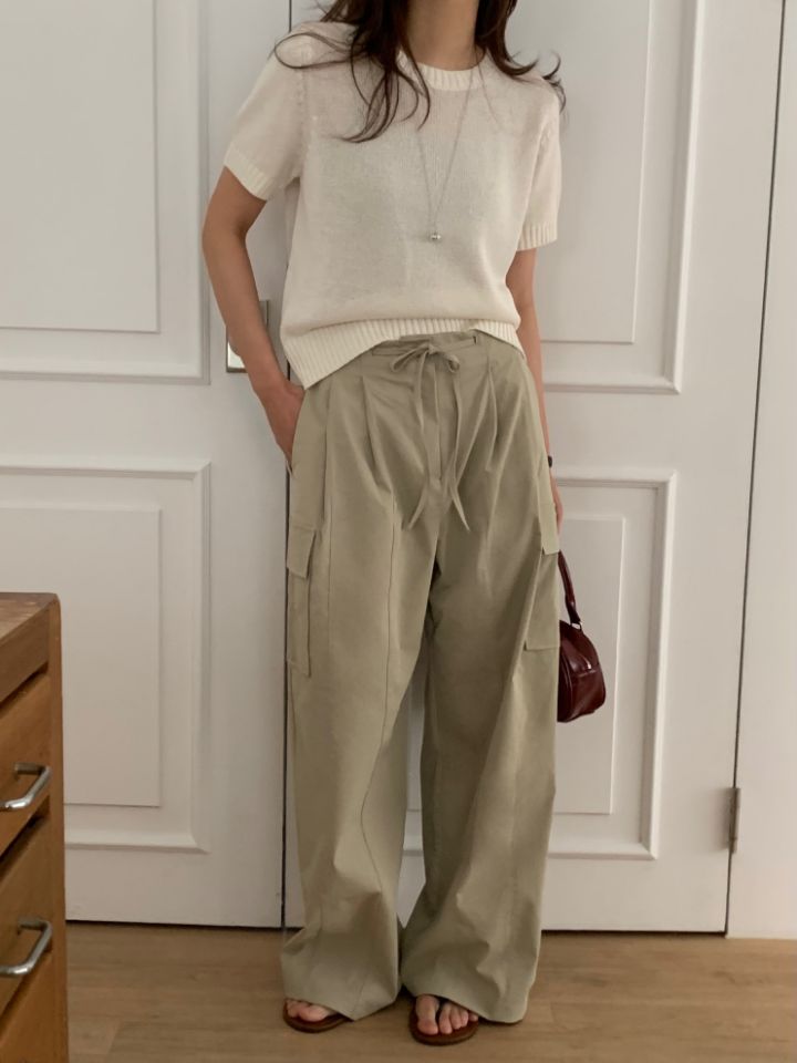 KOMOREBI韓國東大門直郵女裝新款人氣職業休閑休閑褲工裝褲KOMOREBI休閑褲