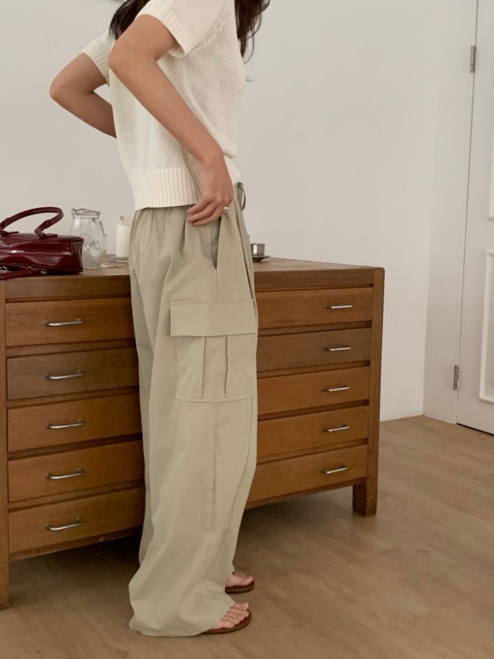 KOMOREBI韓國東大門直郵女裝新款人氣職業休閑休閑褲工裝褲KOMOREBI休閑褲