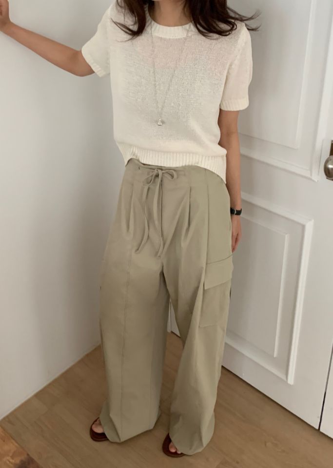 KOMOREBI韓國東大門直郵女裝新款人氣職業休閑休閑褲工裝褲KOMOREBI休閑褲