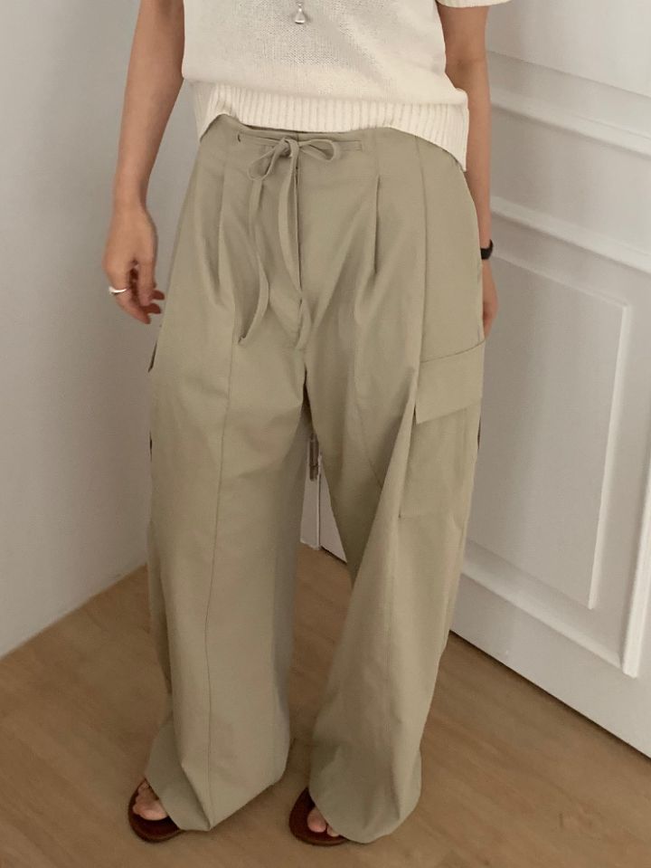 KOMOREBI韓國東大門直郵女裝新款人氣職業休閑休閑褲工裝褲KOMOREBI休閑褲圖色1