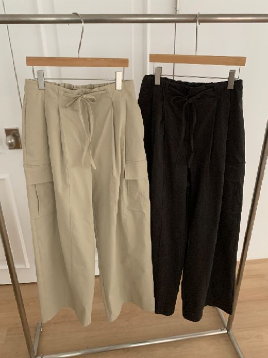 KOMOREBI韓國東大門直郵女裝新款人氣職業休閑休閑褲工裝褲KOMOREBI休閑褲圖色2左二色