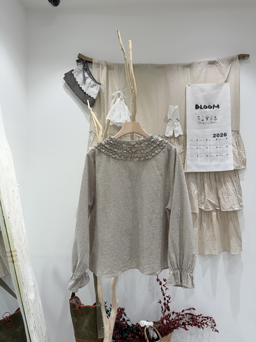 BLOOM韓國東大門代購女士新款休閑人氣職業襯衫蕾絲衫開衫BLOOM-S襯衫/蕾絲衫