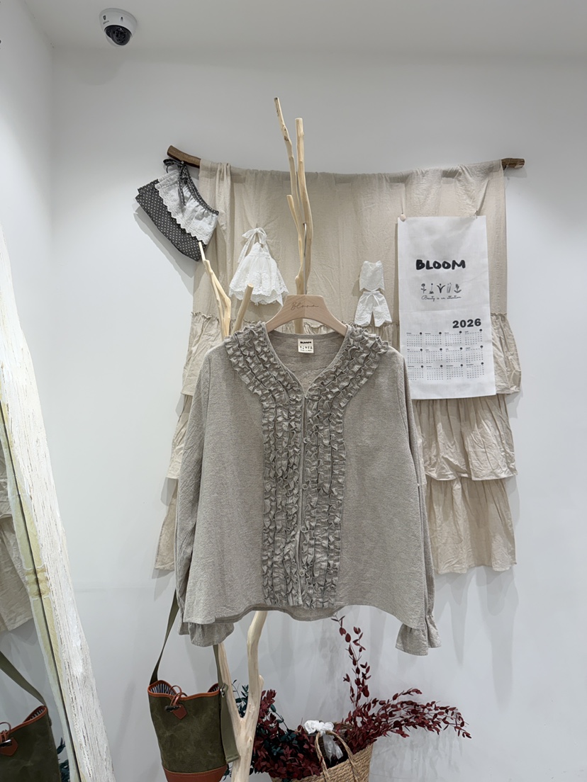 BLOOM韓國東大門代購女士新款休閑人氣職業襯衫蕾絲衫開衫BLOOM-S襯衫/蕾絲衫圖色1