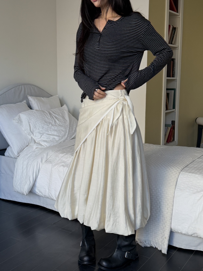 I MFACT韓國直郵實拍女士新品推薦職業人氣26春夏長裙圍巾I MFACT長裙