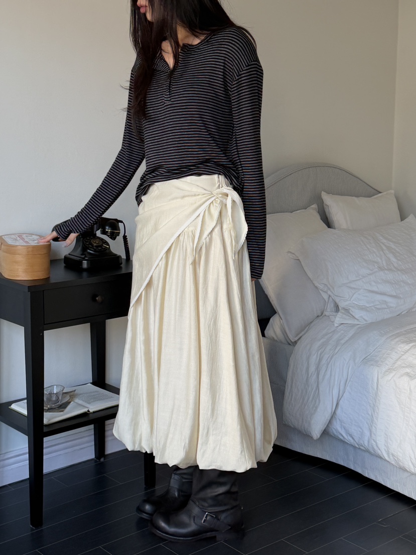 I MFACT韓國直郵實拍女士新品推薦職業人氣26春夏長裙圍巾I MFACT長裙